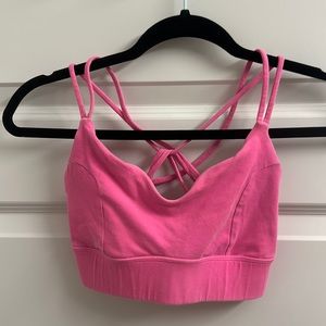 Pink Sports Bra